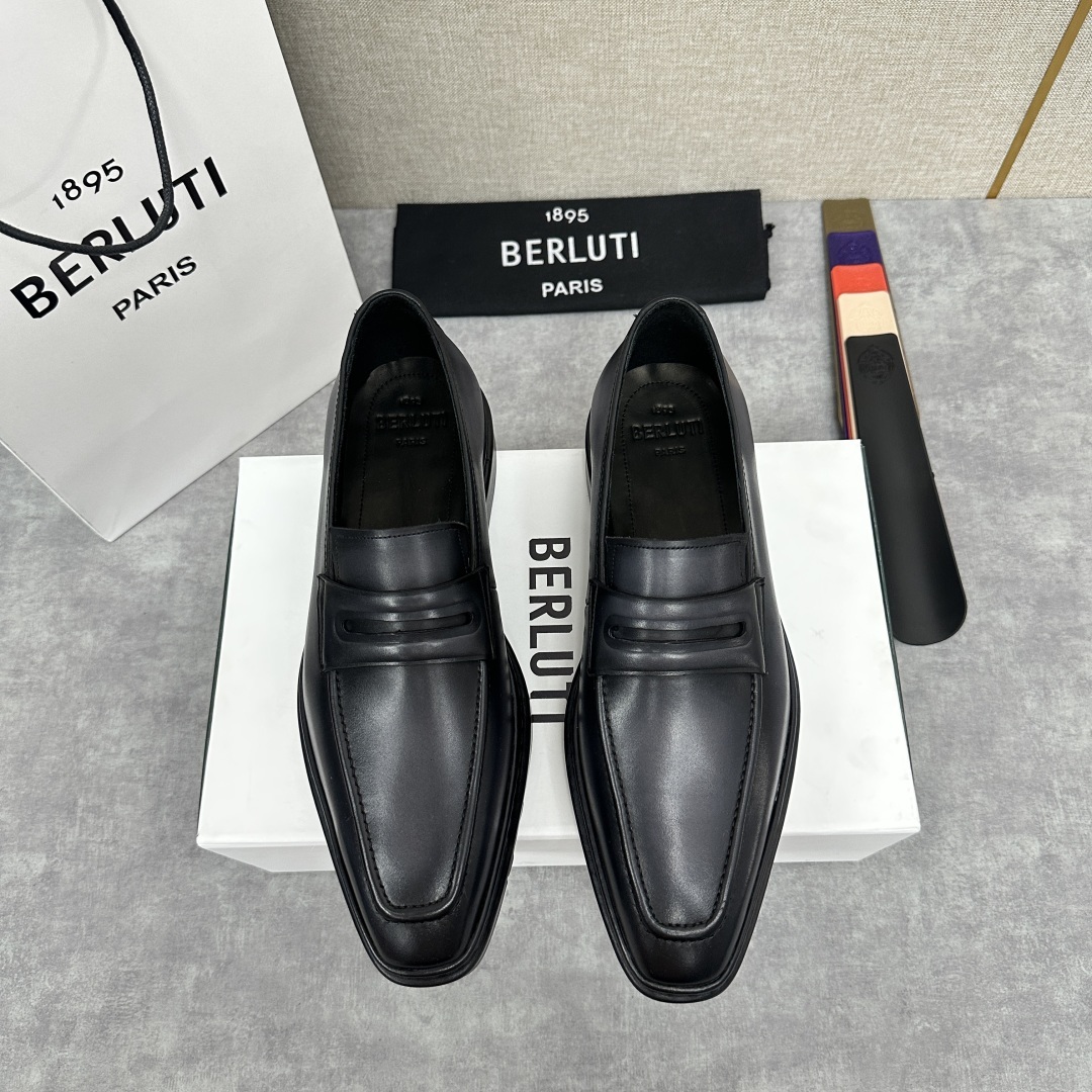 💋💍BERLUT* 布鲁提 ALTO 套脚牛津鞋 男士正装👔一脚蹬皮鞋 官方 19,500