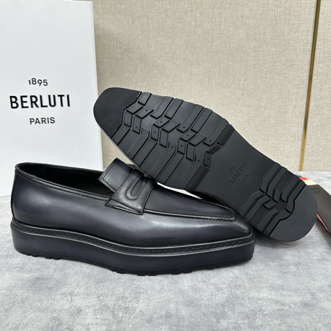 💋💍BERLUT* 布鲁提 ALTO 套脚牛津鞋 男士正装👔一脚蹬皮鞋 官方 19,500