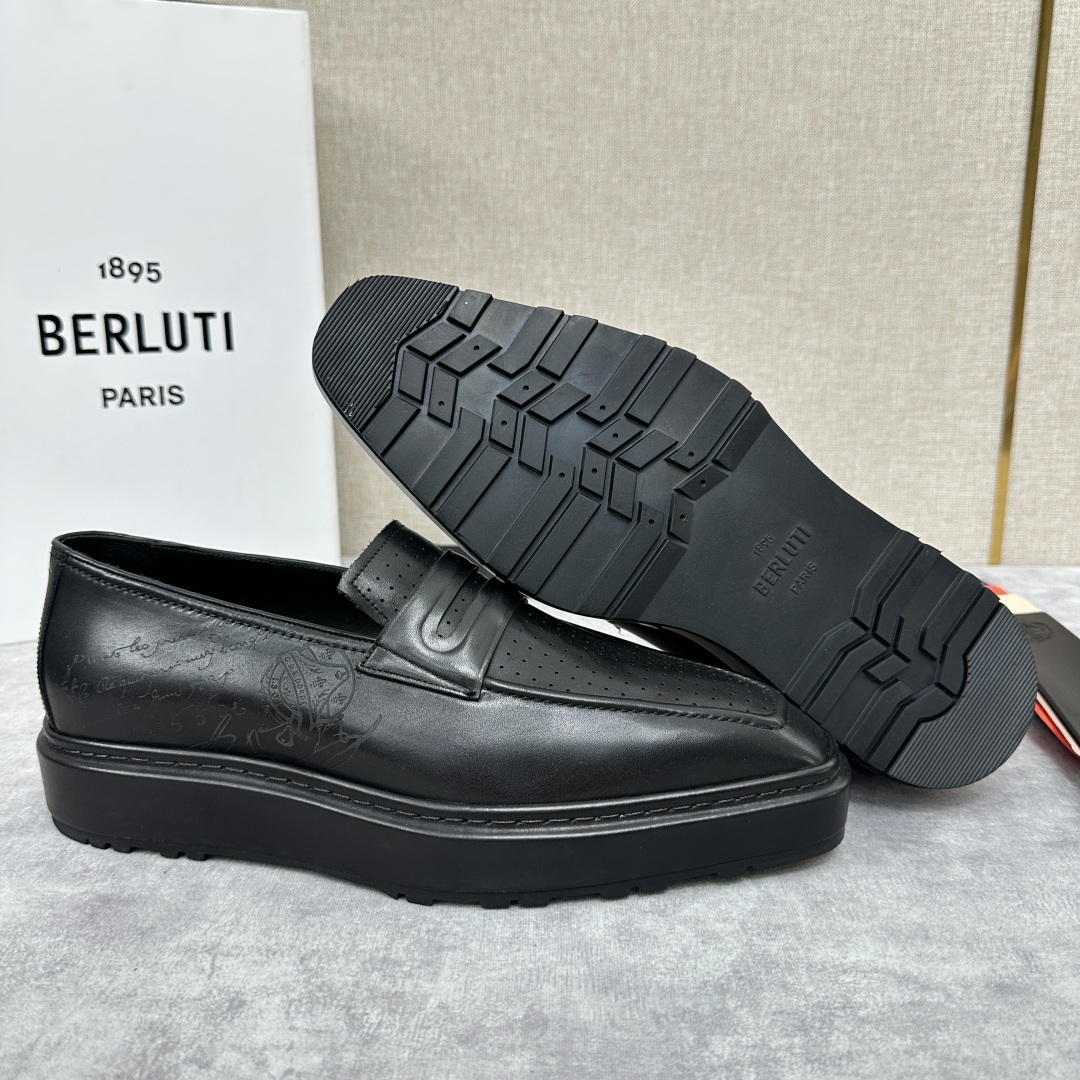 💋💍BERLUT* 布鲁提 ALTO 套脚牛津鞋 男士正装👔一脚蹬皮鞋 官方 19,500