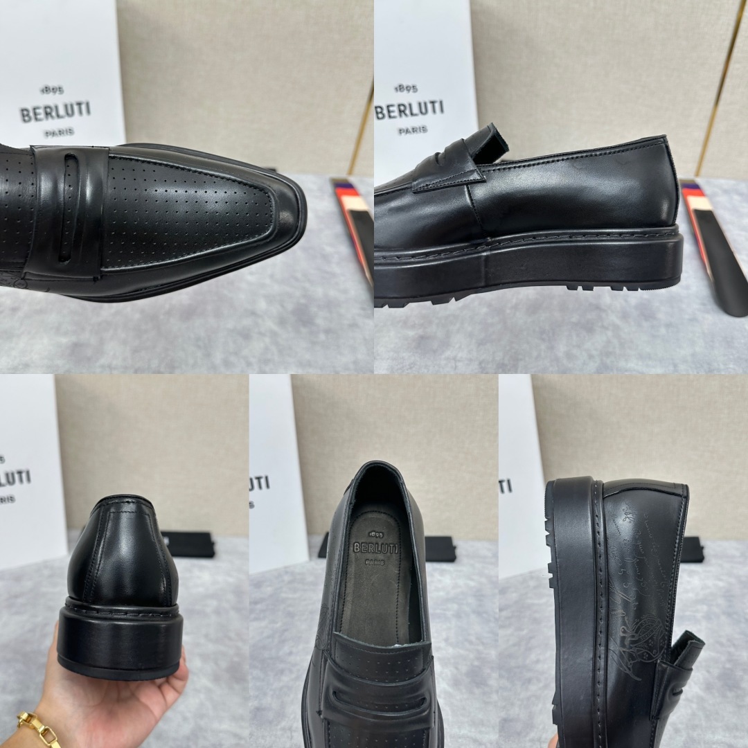 💋💍BERLUT* 布鲁提 ALTO 套脚牛津鞋 男士正装👔一脚蹬皮鞋 官方 19,500