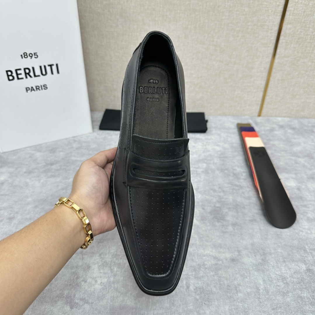 💋💍BERLUT* 布鲁提 ALTO 套脚牛津鞋 男士正装👔一脚蹬皮鞋 官方 19,500