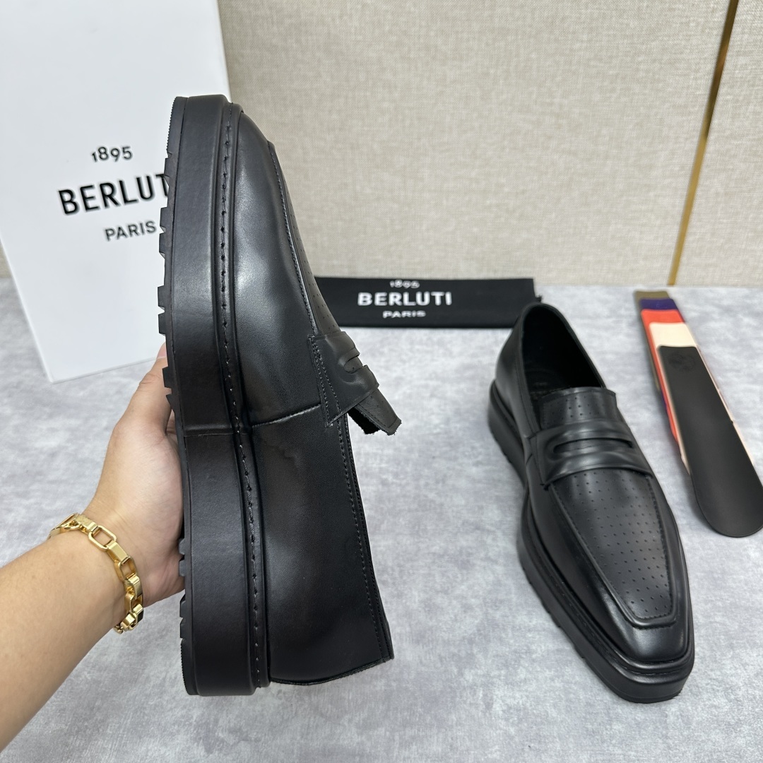 💋💍BERLUT* 布鲁提 ALTO 套脚牛津鞋 男士正装👔一脚蹬皮鞋 官方 19,500