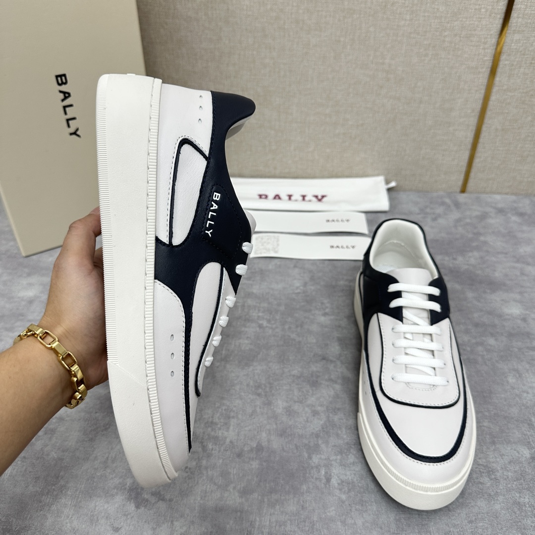 💋💍BL家新品  早于官网发布，BAL*Y/巴-利 男士皮革休闲运动鞋出货
，经典休闲运动鞋型，鞋面采用