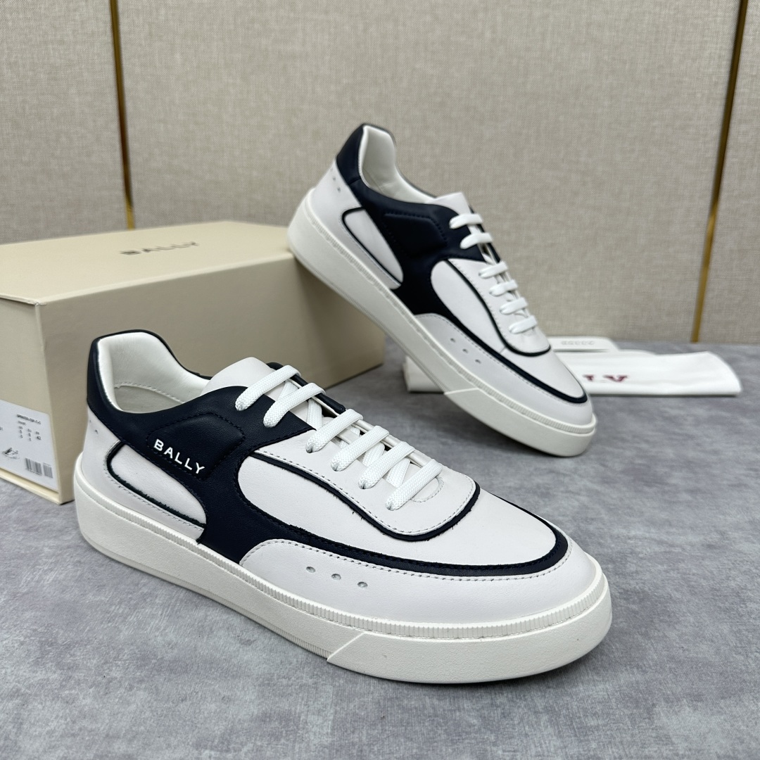 💋💍BL家新品  早于官网发布，BAL*Y/巴-利 男士皮革休闲运动鞋出货
，经典休闲运动鞋型，鞋面采用