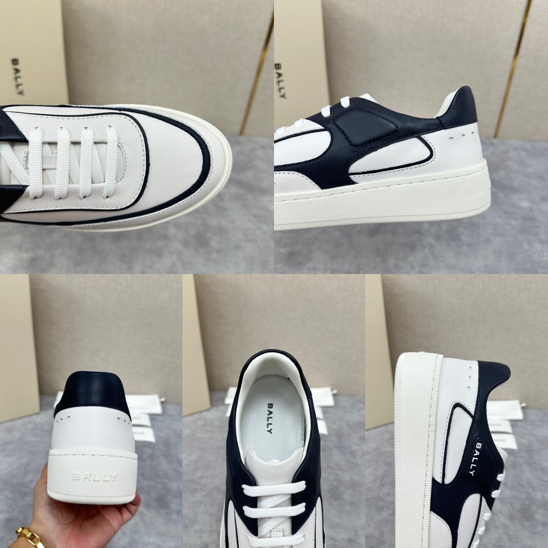 💋💍BL家新品  早于官网发布，BAL*Y/巴-利 男士皮革休闲运动鞋出货
，经典休闲运动鞋型，鞋面采用