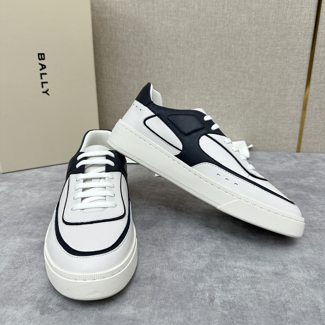 💋💍BL家新品  早于官网发布，BAL*Y/巴-利 男士皮革休闲运动鞋出货
，经典休闲运动鞋型，鞋面采用