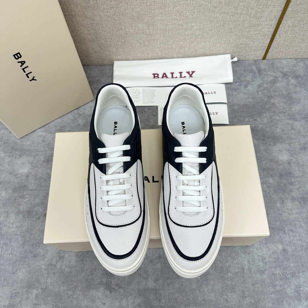💋💍BL家新品  早于官网发布，BAL*Y/巴-利 男士皮革休闲运动鞋出货
，经典休闲运动鞋型，鞋面采用