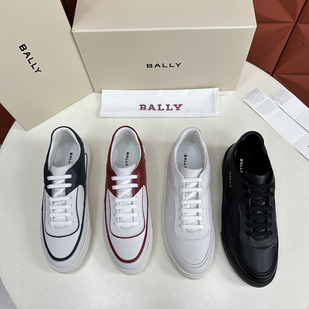 💋💍BL家新品  早于官网发布，BAL*Y/巴-利 男士皮革休闲运动鞋出货
，经典休闲运动鞋型，鞋面采用