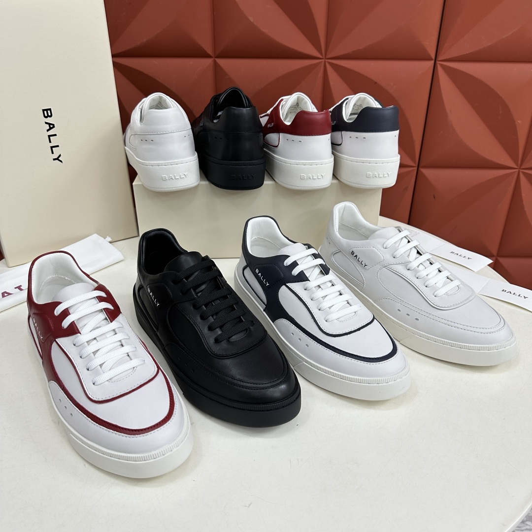 💋💍BL家新品  早于官网发布，BAL*Y/巴-利 男士皮革休闲运动鞋出货
，经典休闲运动鞋型，鞋面采用