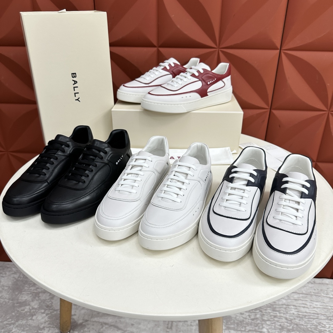 💋💍BL家新品  早于官网发布，BAL*Y/巴-利 男士皮革休闲运动鞋出货
，经典休闲运动鞋型，鞋面采用