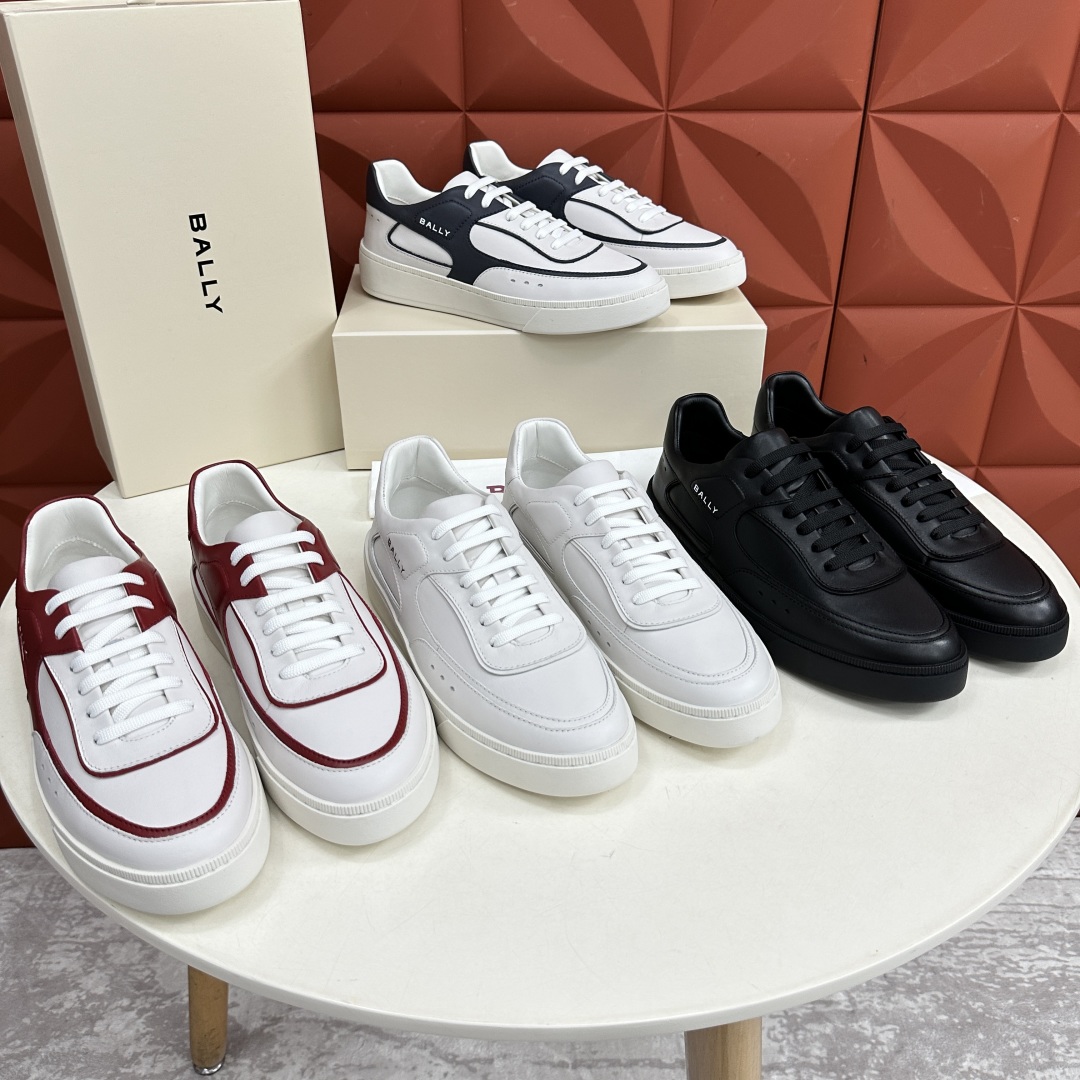 💋💍BL家新品  早于官网发布，BAL*Y/巴-利 男士皮革休闲运动鞋出货
，经典休闲运动鞋型，鞋面采用
