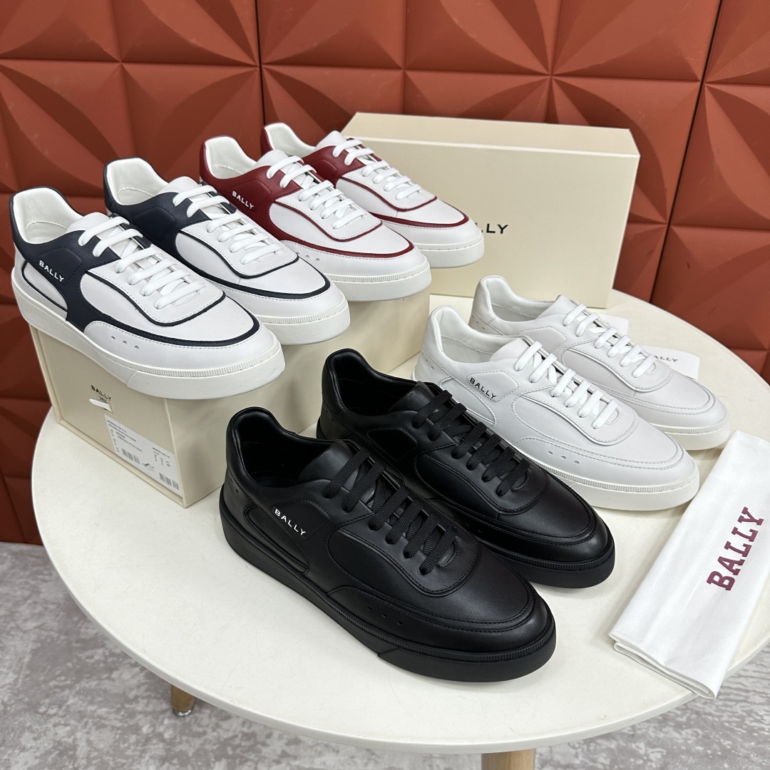 💋💍BL家新品  早于官网发布，BAL*Y/巴-利 男士皮革休闲运动鞋出货
，经典休闲运动鞋型，鞋面采用
