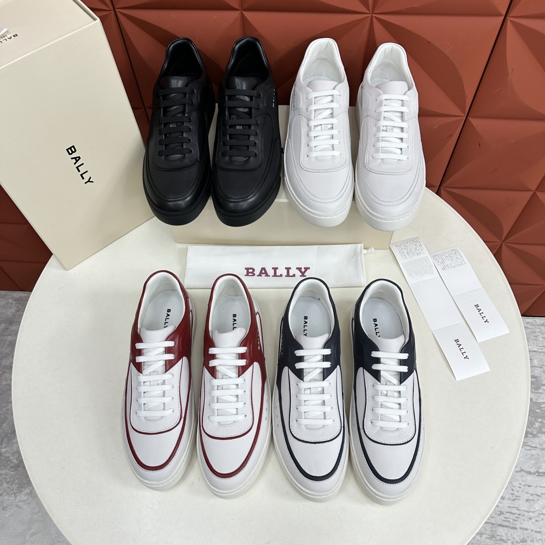 💋💍BL家新品  早于官网发布，BAL*Y/巴-利 男士皮革休闲运动鞋出货
，经典休闲运动鞋型，鞋面采用