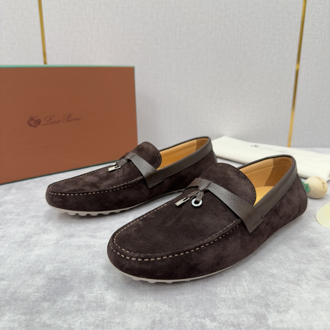💋💍LP新品上架   Loro Pia*   诺悠-翩雅  Dot Sole Walk 男士莫卡辛男鞋 