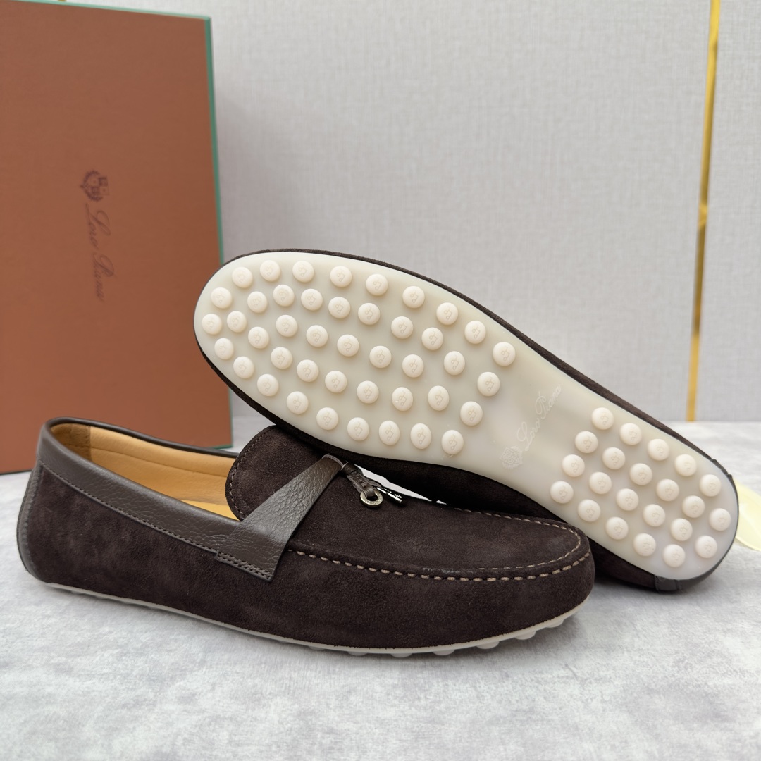 💋💍LP新品上架   Loro Pia*   诺悠-翩雅  Dot Sole Walk 男士莫卡辛男鞋 