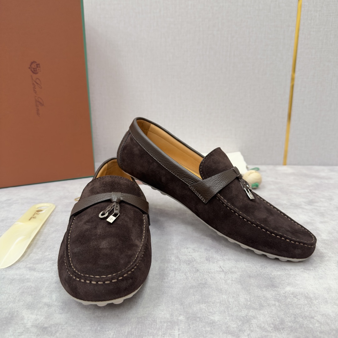 💋💍LP新品上架   Loro Pia*   诺悠-翩雅  Dot Sole Walk 男士莫卡辛男鞋 