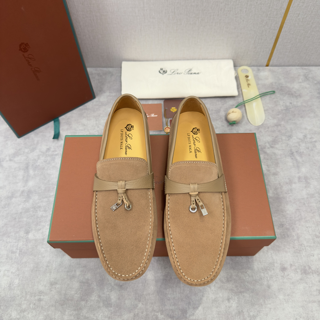 💋💍LP新品上架 Loro Pia* 诺悠-翩雅 Dot Sole Walk 男士莫卡辛男鞋