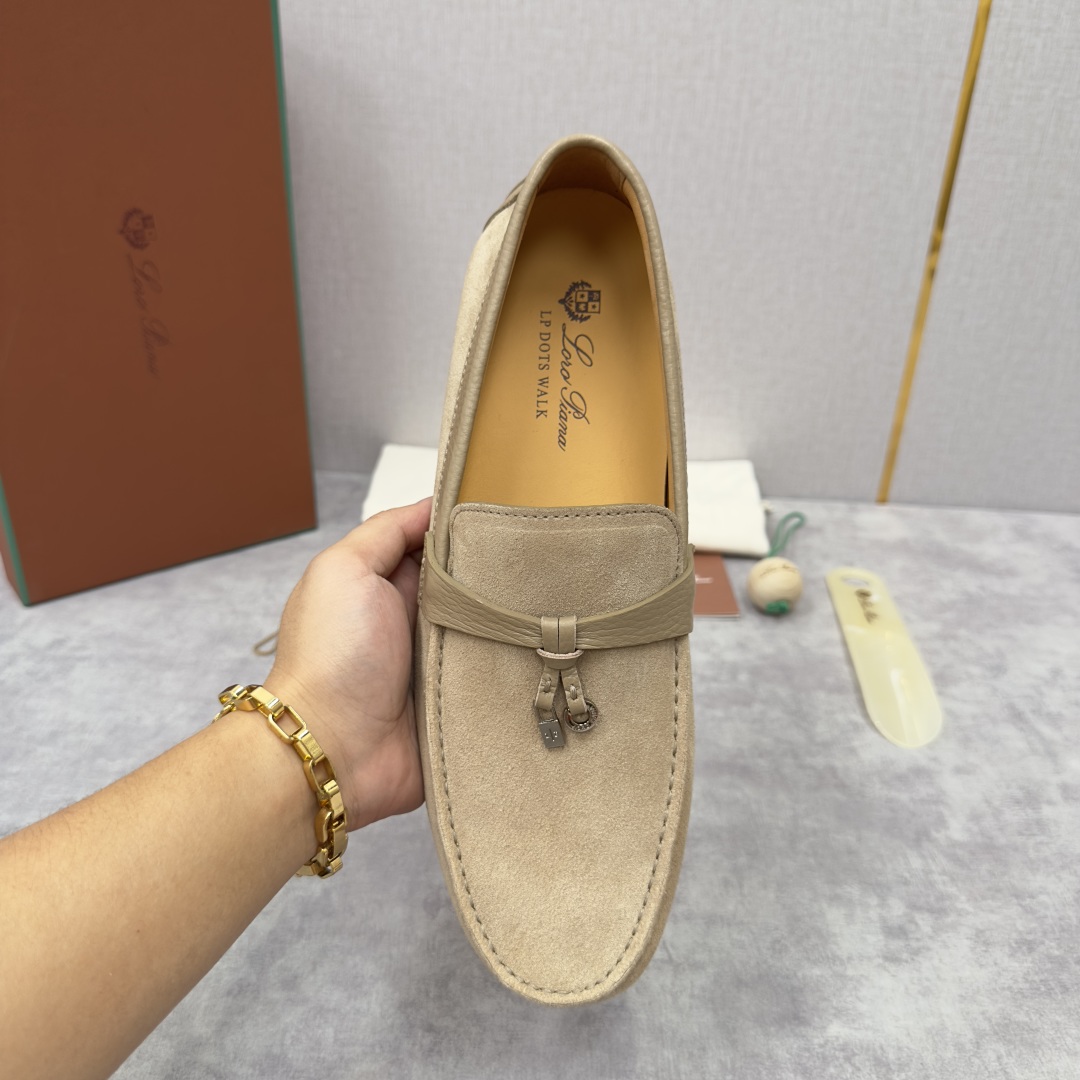 💋💍LP新品上架   Loro Pia*   诺悠-翩雅  Dot Sole Walk 男士莫卡辛男鞋 