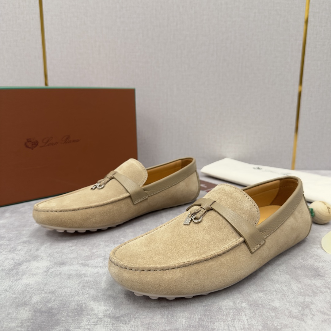 💋💍LP新品上架   Loro Pia*   诺悠-翩雅  Dot Sole Walk 男士莫卡辛男鞋 