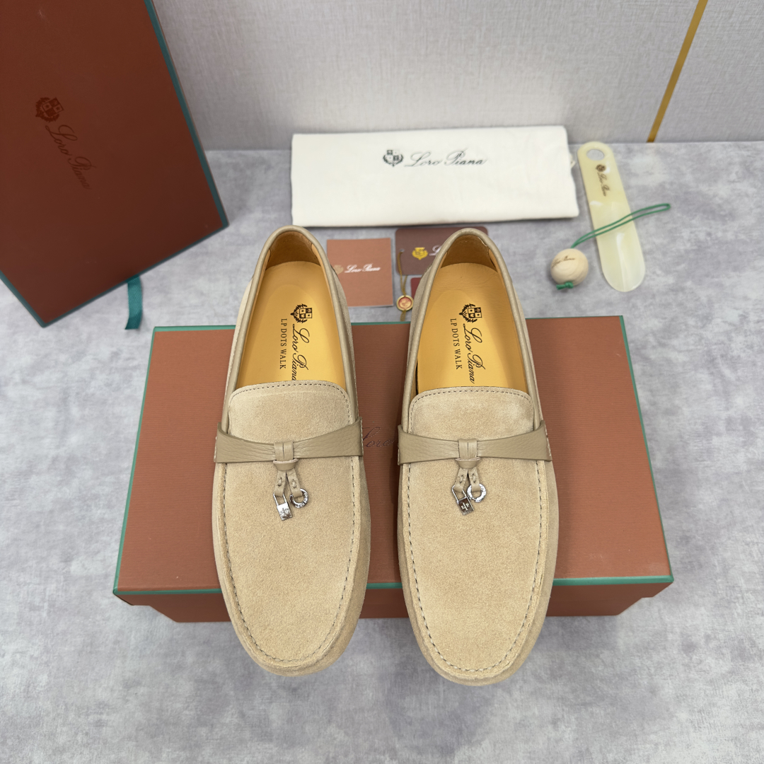 💋💍LP新品上架   Loro Pia*   诺悠-翩雅  Dot Sole Walk 男士莫卡辛男鞋 