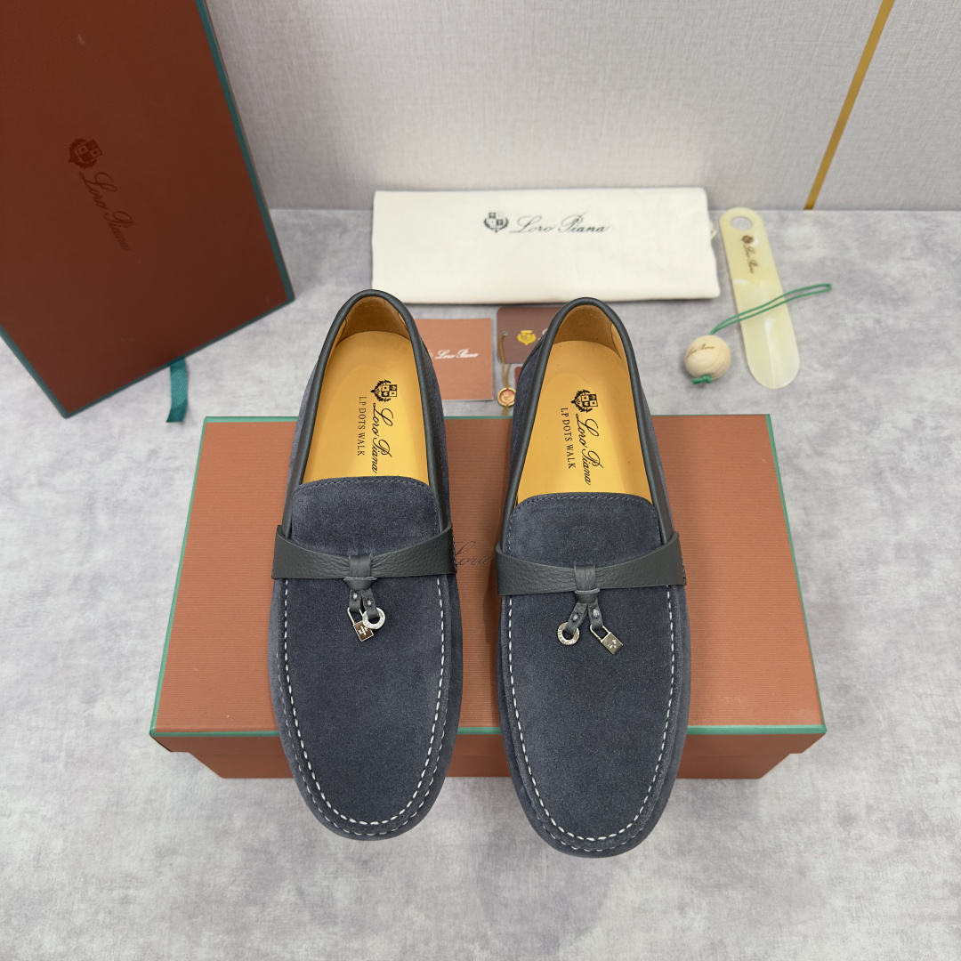 💋💍LP新品上架 Loro Pia* 诺悠-翩雅 Dot Sole Walk 男士莫卡辛男鞋