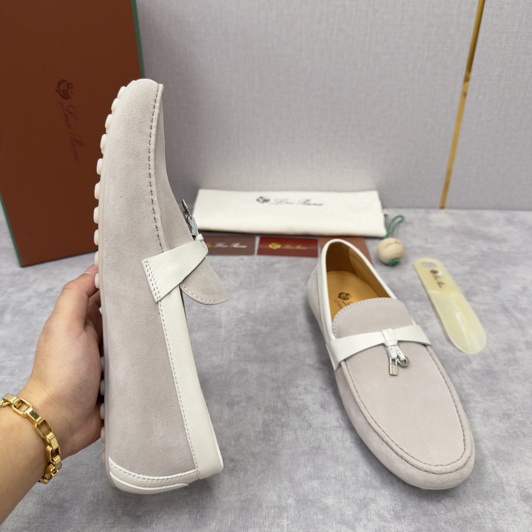 💋💍LP新品上架   Loro Pia*   诺悠-翩雅  Dot Sole Walk 男士莫卡辛男鞋 