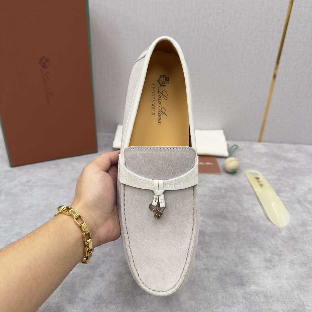 💋💍LP新品上架   Loro Pia*   诺悠-翩雅  Dot Sole Walk 男士莫卡辛男鞋 