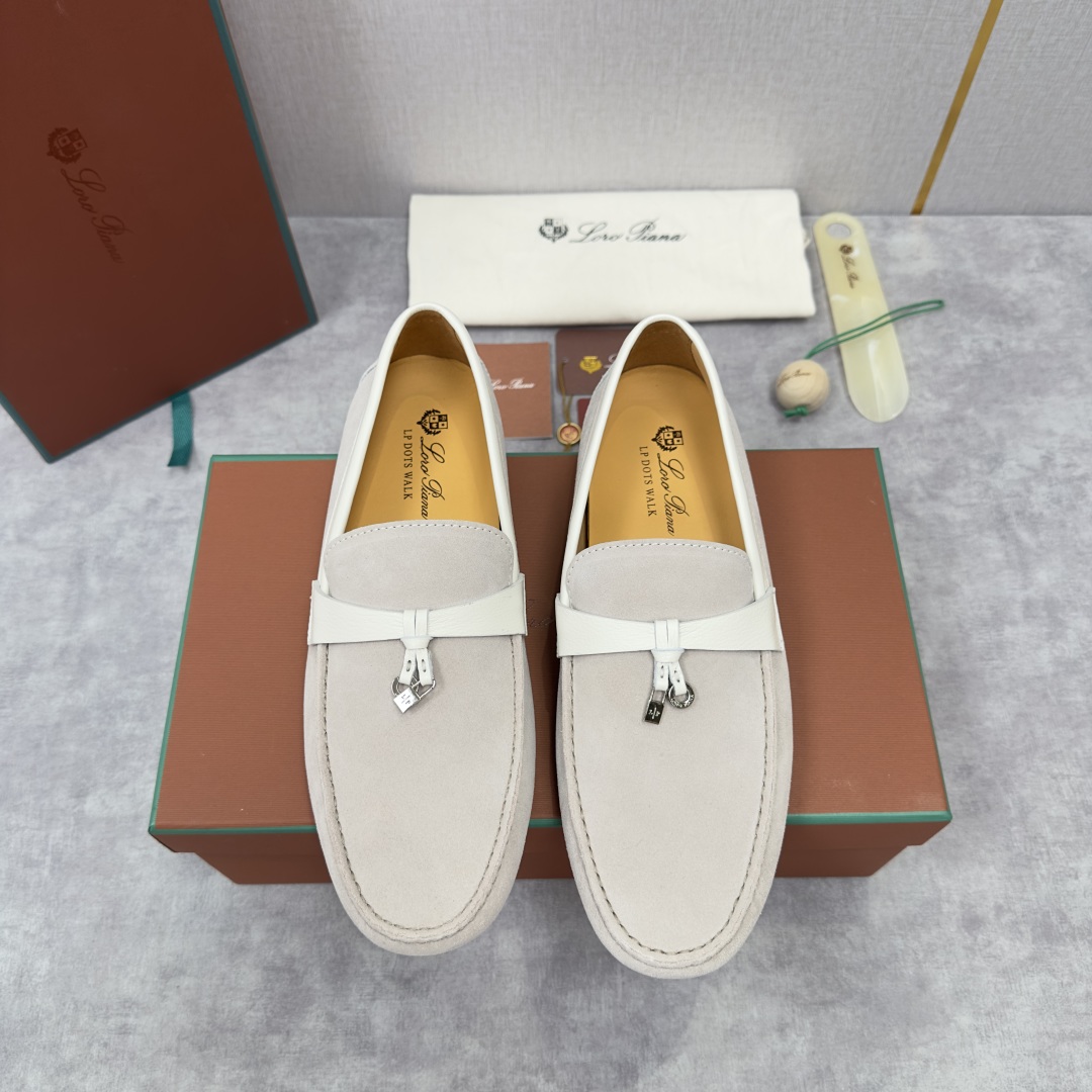 💋💍LP新品上架   Loro Pia*   诺悠-翩雅  Dot Sole Walk 男士莫卡辛男鞋 