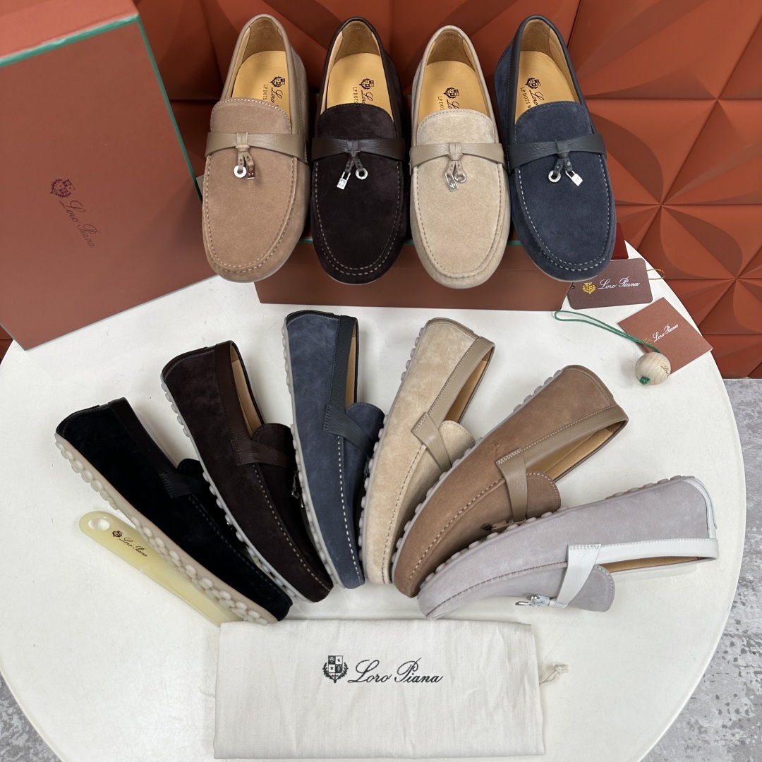 💋💍LP新品上架 Loro Pia* 诺悠-翩雅 Dot Sole Walk 男士莫卡辛男鞋
