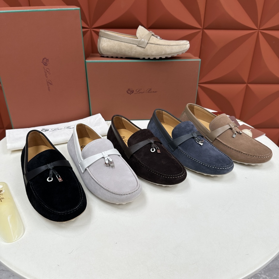 💋💍LP新品上架 Loro Pia* 诺悠-翩雅 Dot Sole Walk 男士莫卡辛男鞋