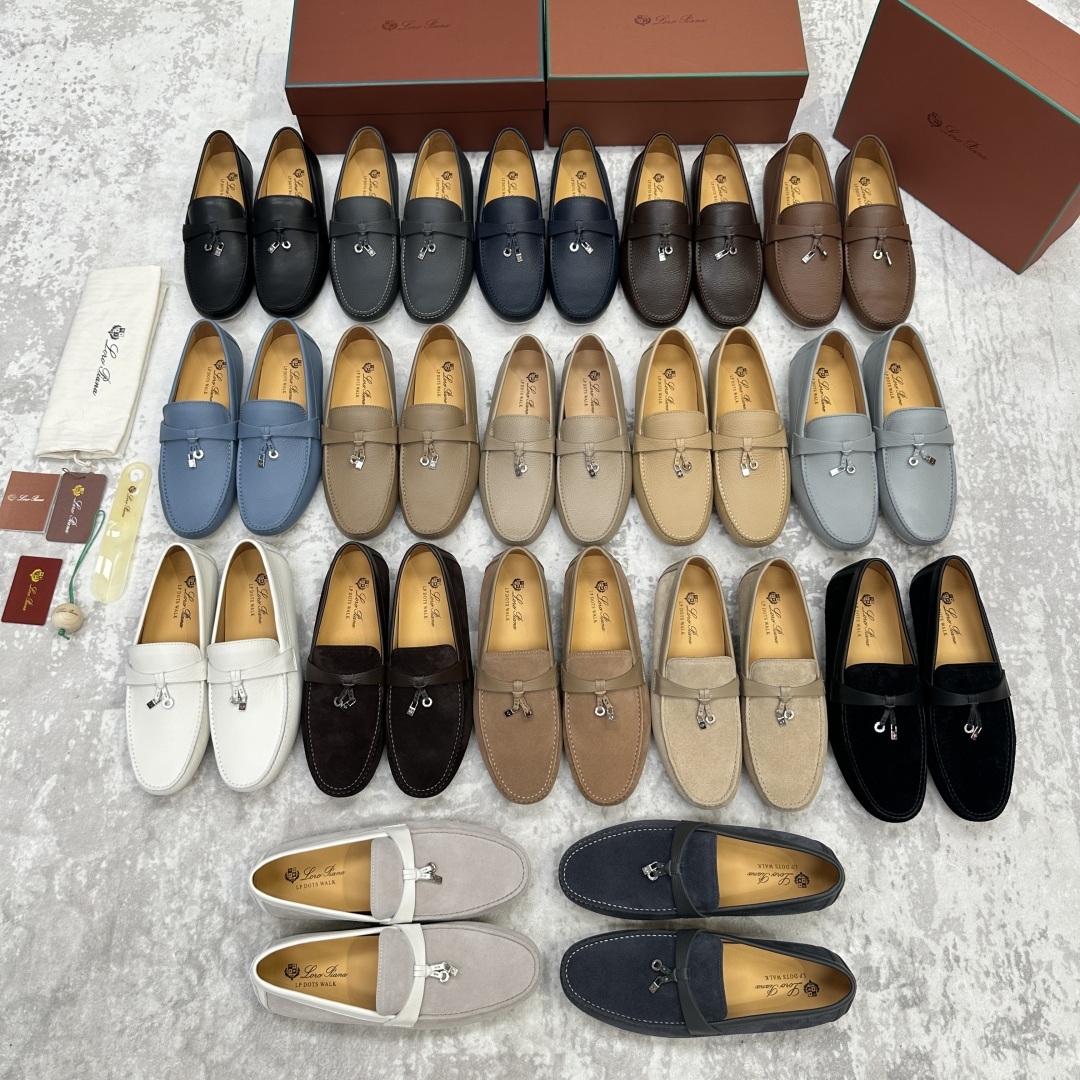 💋💍LP新品上架 Loro Pia* 诺悠-翩雅 Dot Sole Walk 男士莫卡辛男鞋