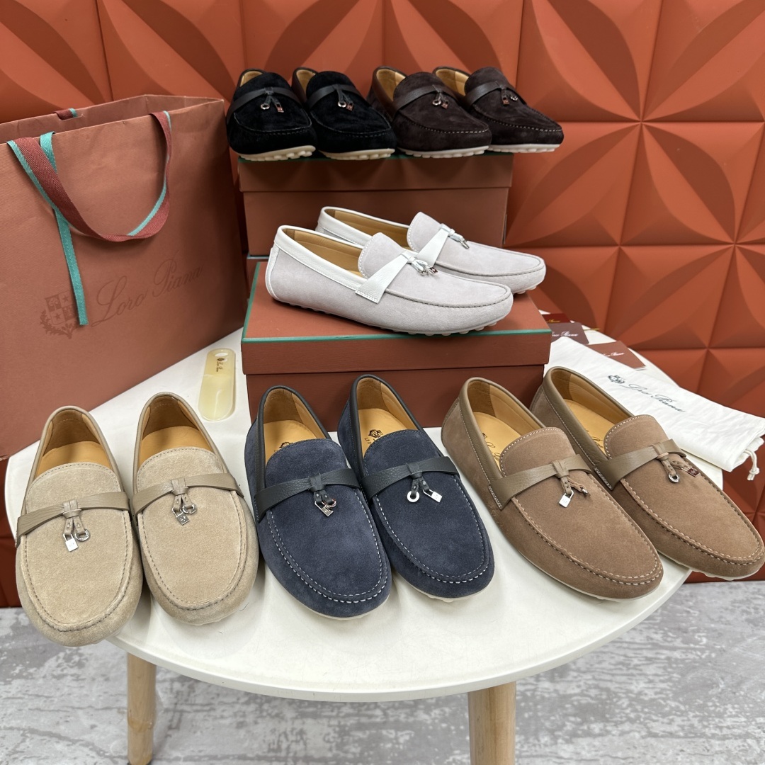 💋💍LP新品上架 Loro Pia* 诺悠-翩雅 Dot Sole Walk 男士莫卡辛男鞋