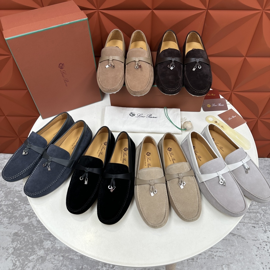 💋💍LP新品上架 Loro Pia* 诺悠-翩雅 Dot Sole Walk 男士莫卡辛男鞋