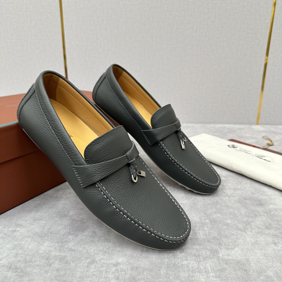 💋💍LP新品上架   Loro Pia*   诺悠-翩雅  Dot Sole Walk 男士莫卡辛男鞋 