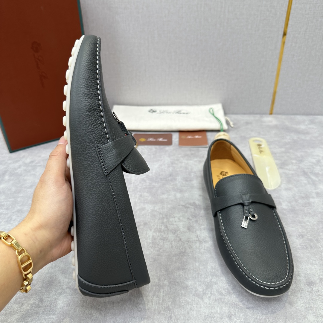 💋💍LP新品上架   Loro Pia*   诺悠-翩雅  Dot Sole Walk 男士莫卡辛男鞋 