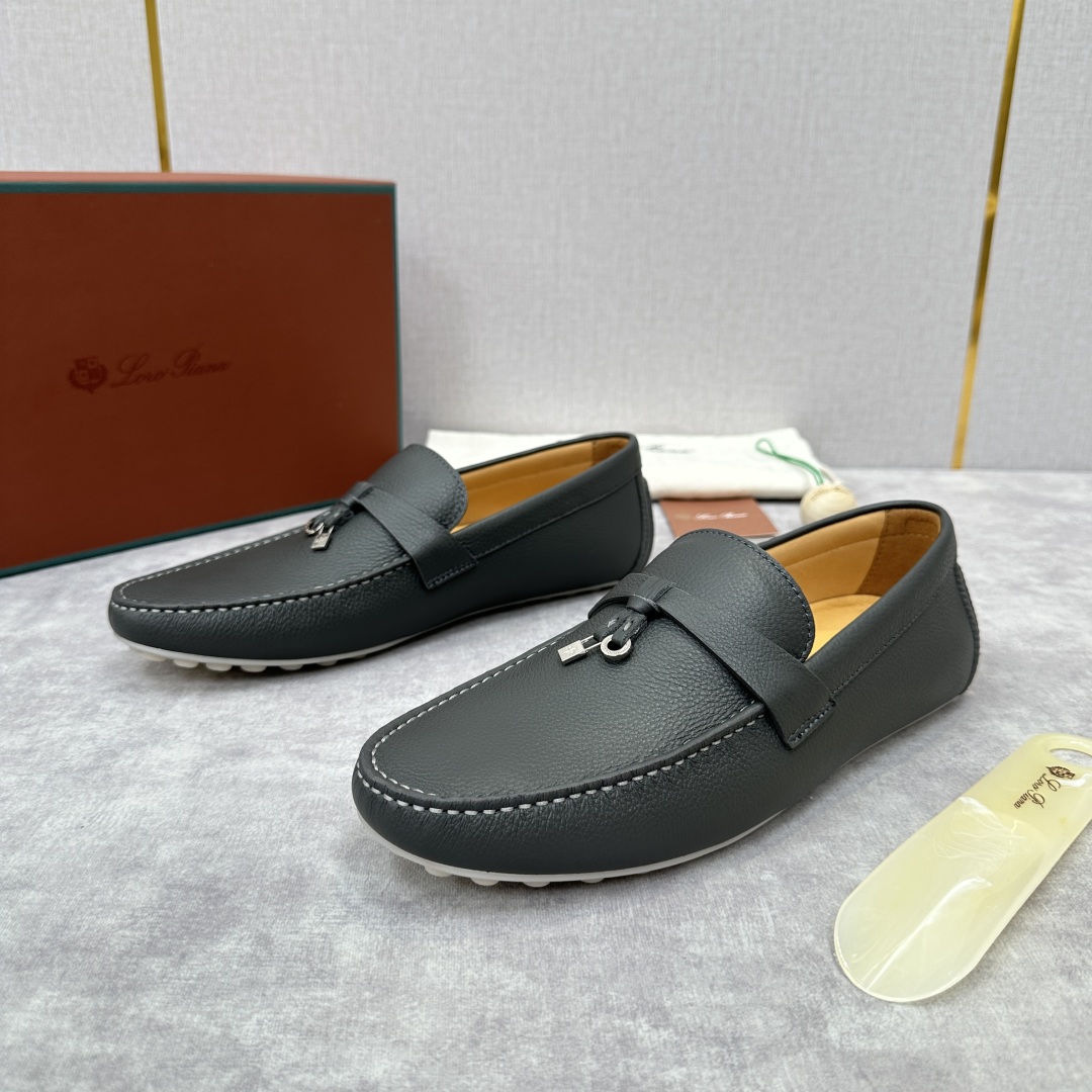 💋💍LP新品上架   Loro Pia*   诺悠-翩雅  Dot Sole Walk 男士莫卡辛男鞋 