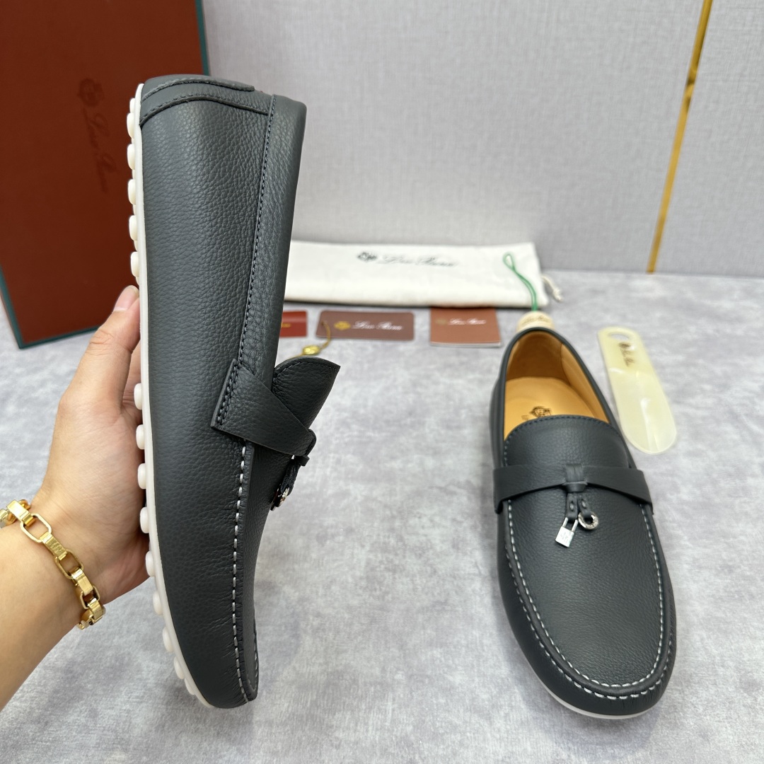 💋💍LP新品上架   Loro Pia*   诺悠-翩雅  Dot Sole Walk 男士莫卡辛男鞋 