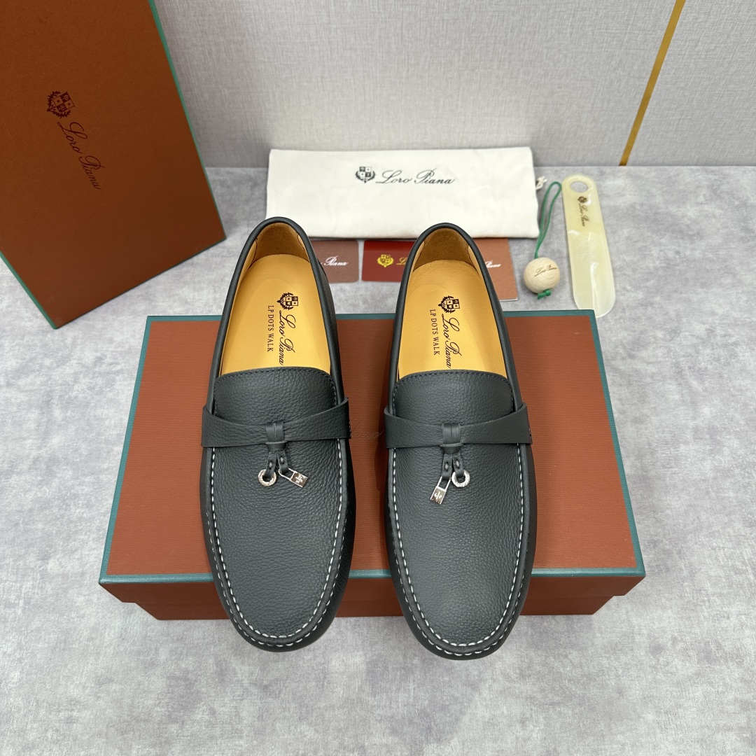 💋💍LP新品上架   Loro Pia*   诺悠-翩雅  Dot Sole Walk 男士莫卡辛男鞋 