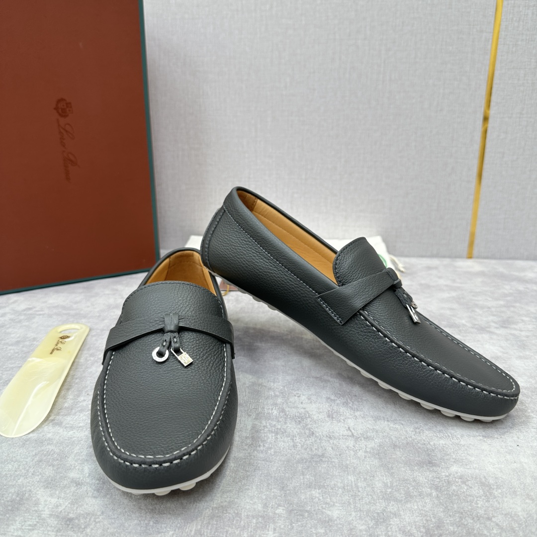 💋💍LP新品上架   Loro Pia*   诺悠-翩雅  Dot Sole Walk 男士莫卡辛男鞋 