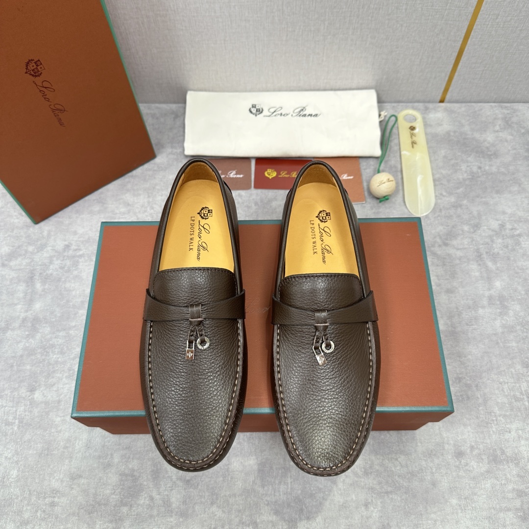 💋💍LP新品上架 Loro Pia* 诺悠-翩雅 Dot Sole Walk 男士莫卡辛男鞋