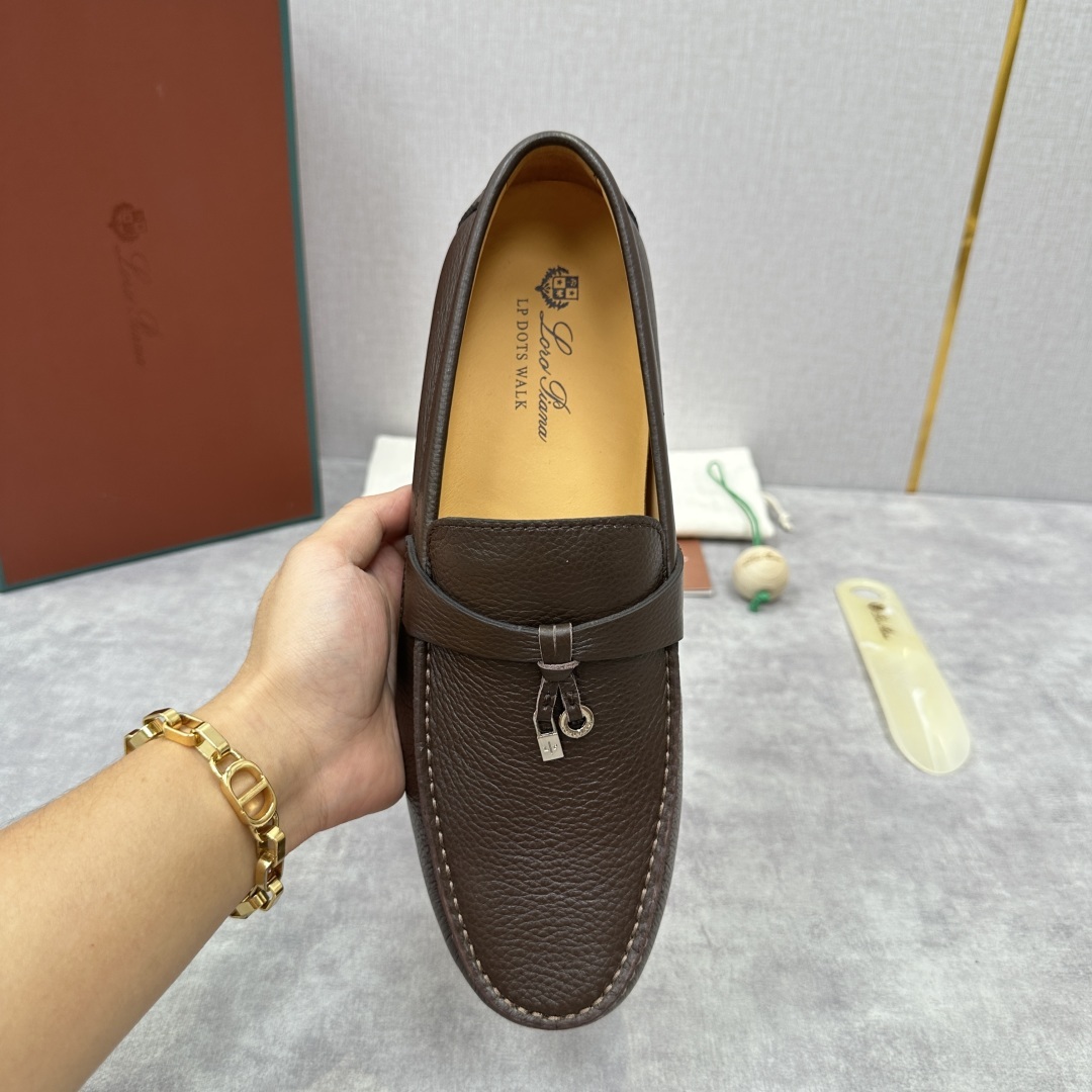 💋💍LP新品上架 Loro Pia* 诺悠-翩雅 Dot Sole Walk 男士莫卡辛男鞋
