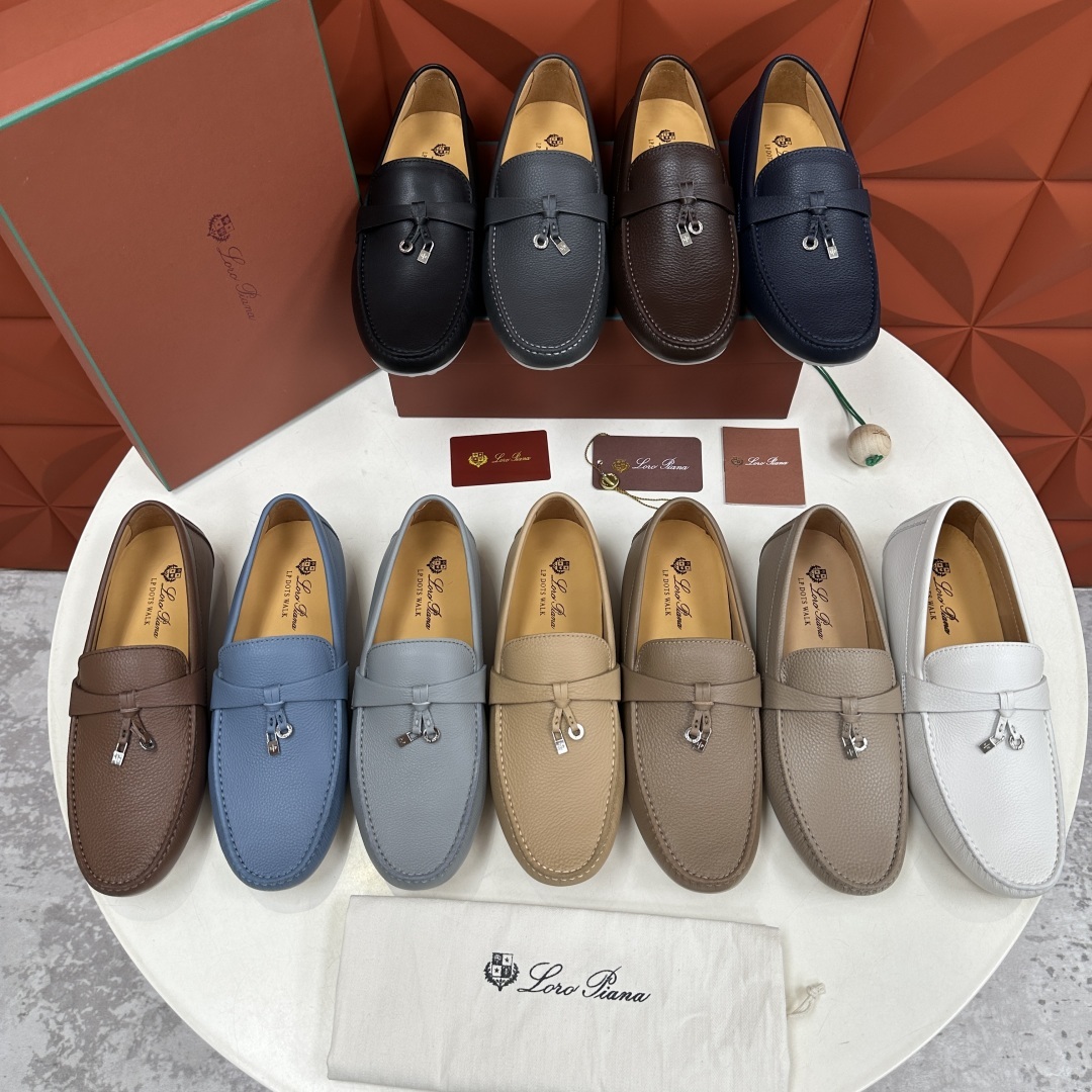 💋💍LP新品上架 Loro Pia* 诺悠-翩雅 Dot Sole Walk 男士莫卡辛男鞋