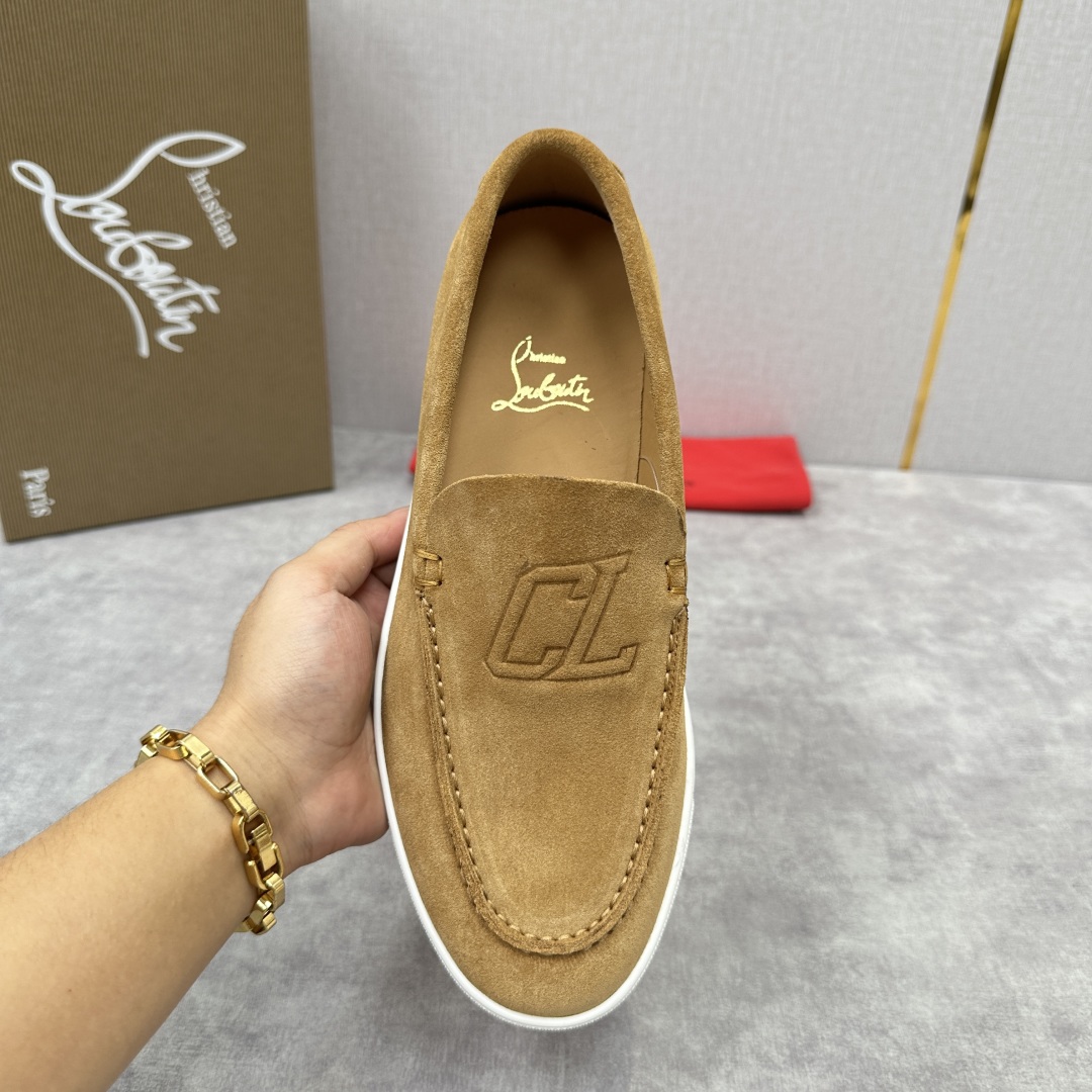 Christian Louboutin Chambeliboat Loafers - Italian Handmade Suede Leather Shoes 6 cmp i1752604286721 9976 0 4