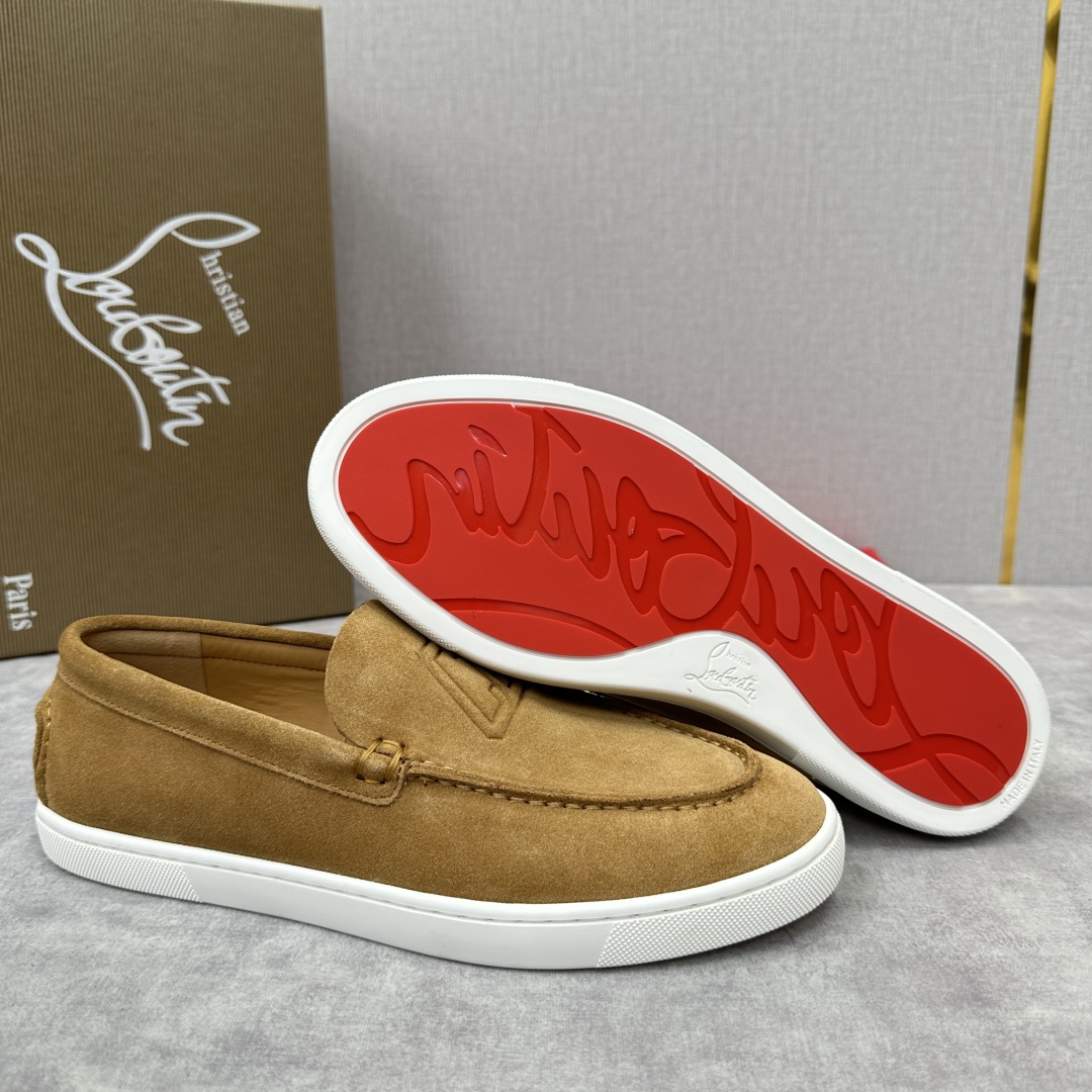 Christian Louboutin Chambeliboat Loafers - Italian Handmade Suede Leather Shoes 9 cmp i1752604286724 2275 0 7