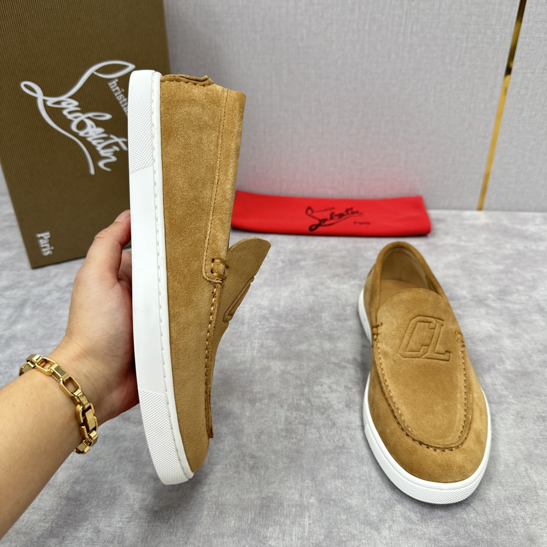 Christian Louboutin Chambeliboat Loafers - Italian Handmade Suede Leather Shoes 5 cmp i1752604286724 3395 0 3
