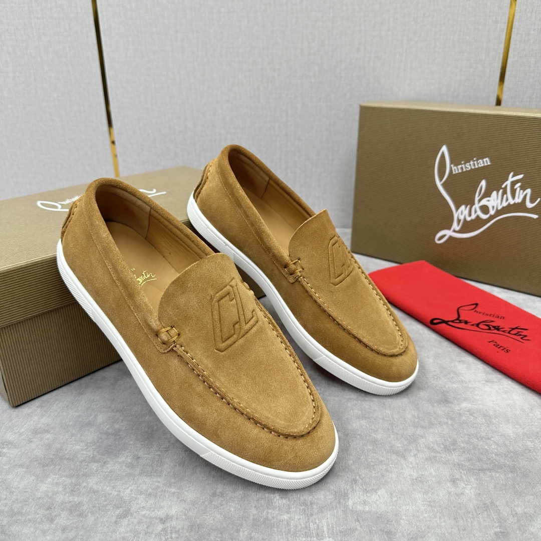 Christian Louboutin Chambeliboat Loafers - Italian Handmade Suede Leather Shoes 3 cmp i1752604286725 9018 0 1