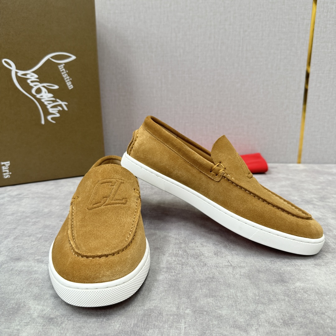 Christian Louboutin Chambeliboat Loafers - Italian Handmade Suede Leather Shoes 8 cmp i1752604290070 3835 0 6