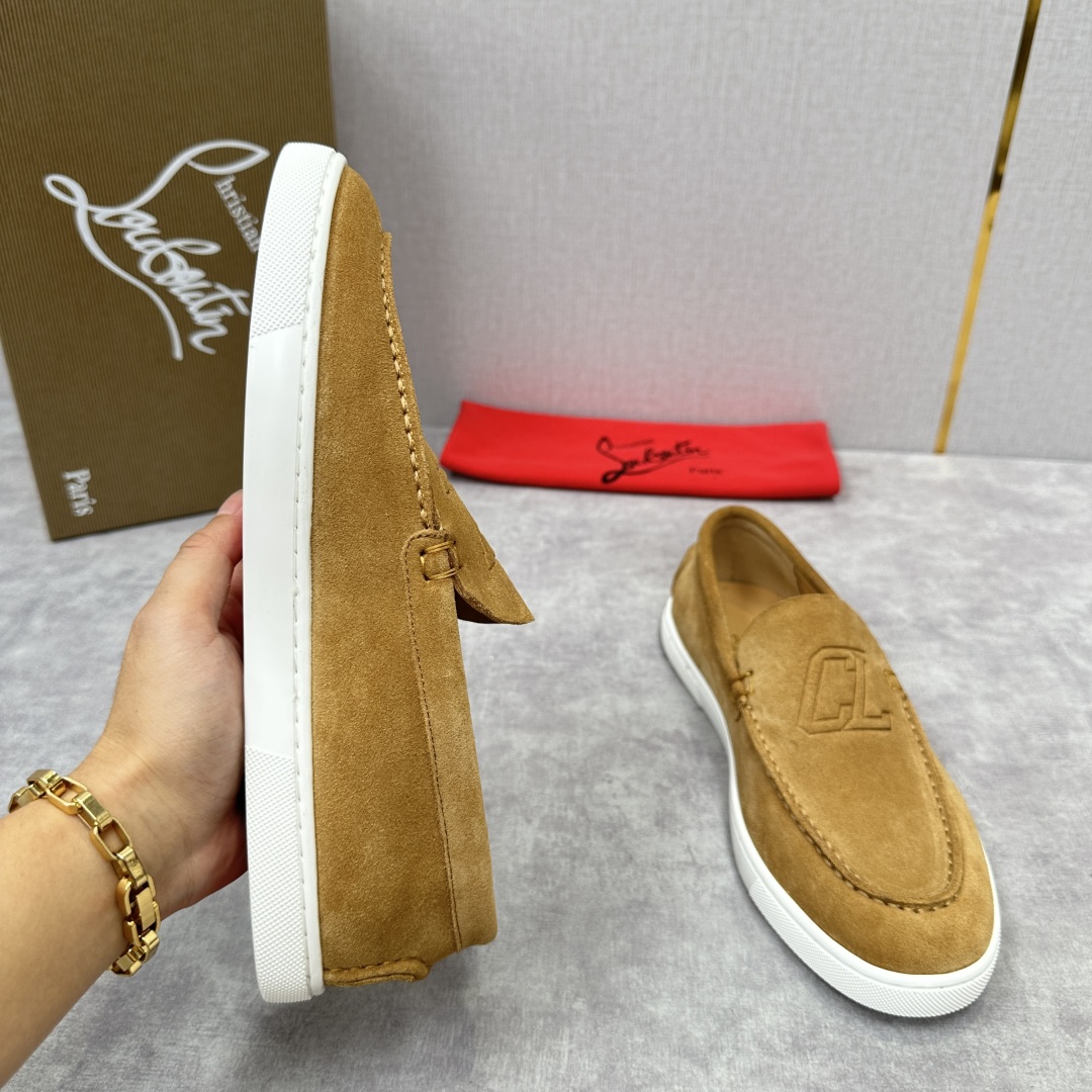 Christian Louboutin Chambeliboat Loafers - Italian Handmade Suede Leather Shoes 7 cmp i1752604290074 7603 0 5