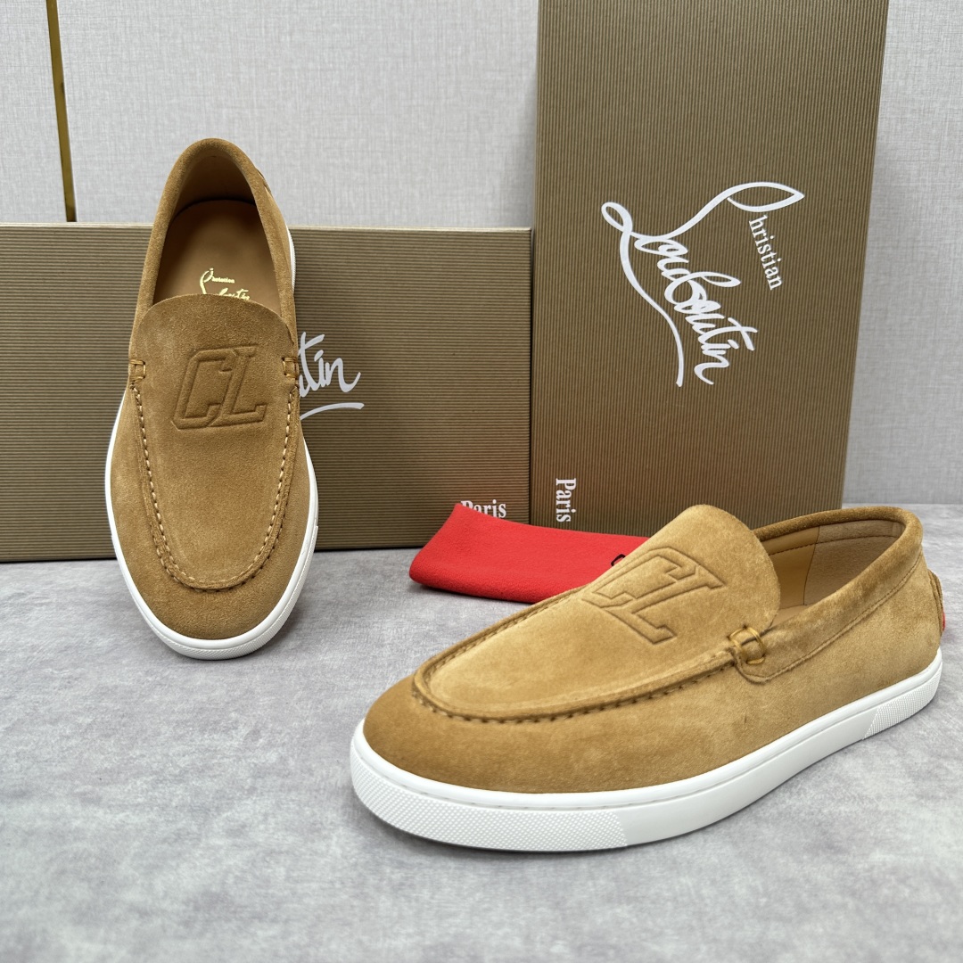 Christian Louboutin Chambeliboat Loafers - Italian Handmade Suede Leather Shoes 4 cmp i1752604290082 6926 0 2