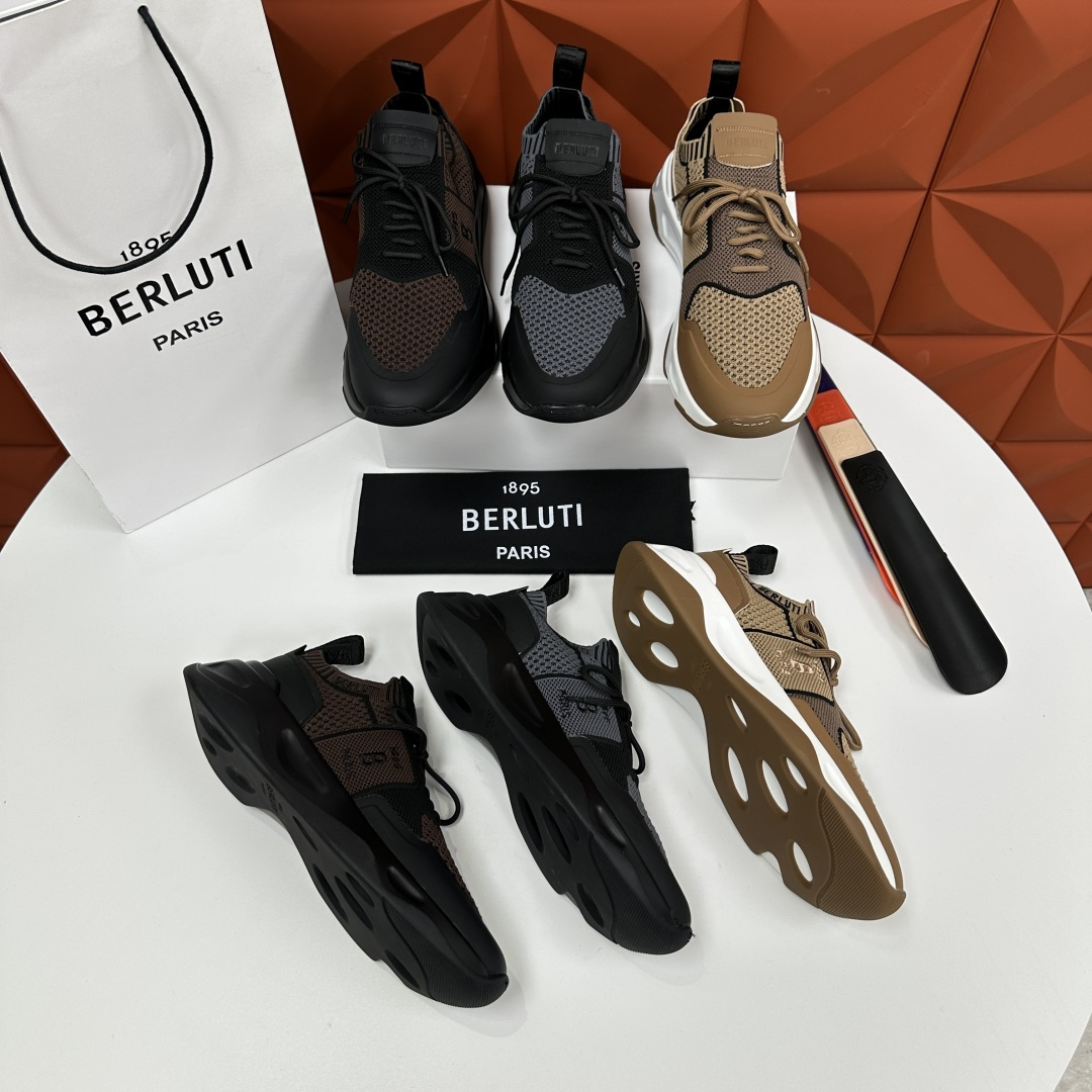 💋💍Berlut* 布鲁提新品  Shadow飞织运动鞋  原版开发打造   官方  11,200  巴
